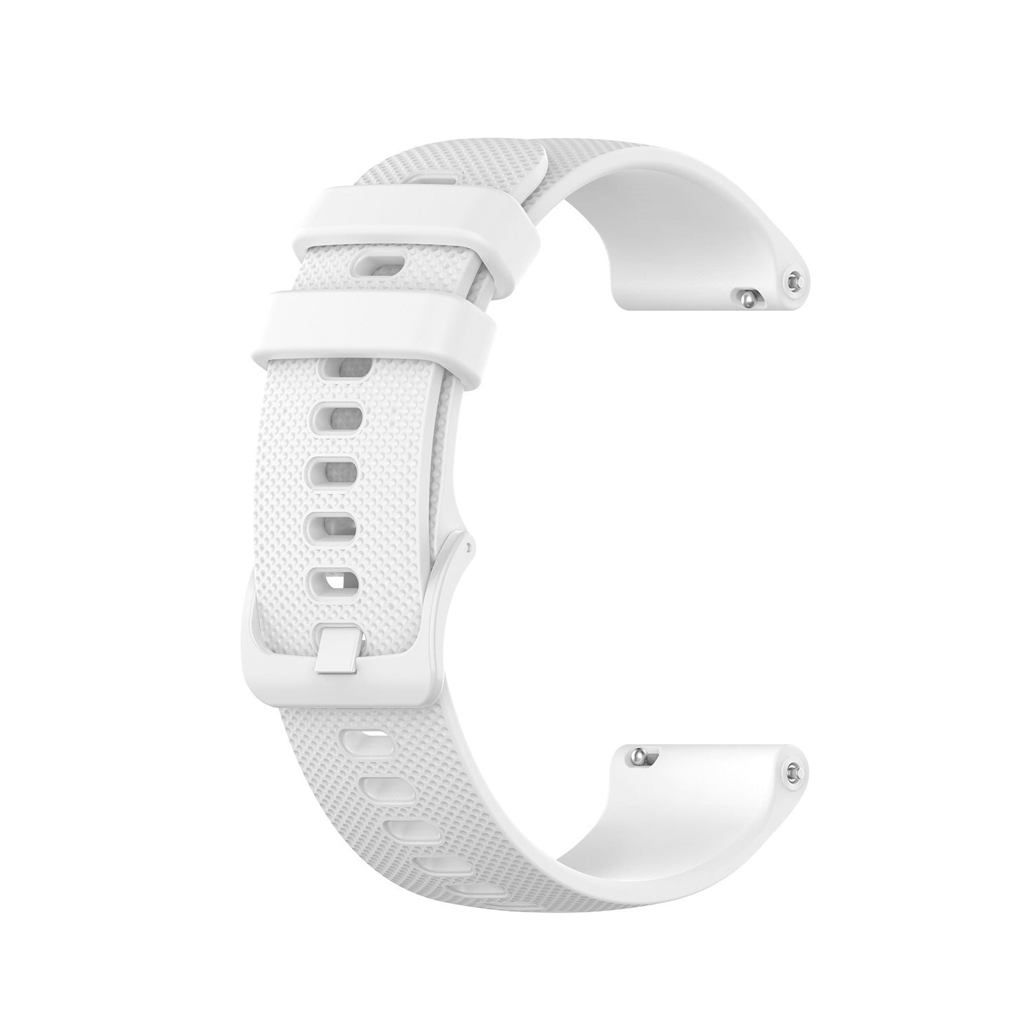 WatchMe - Silikonarmband Weiß 20 mm