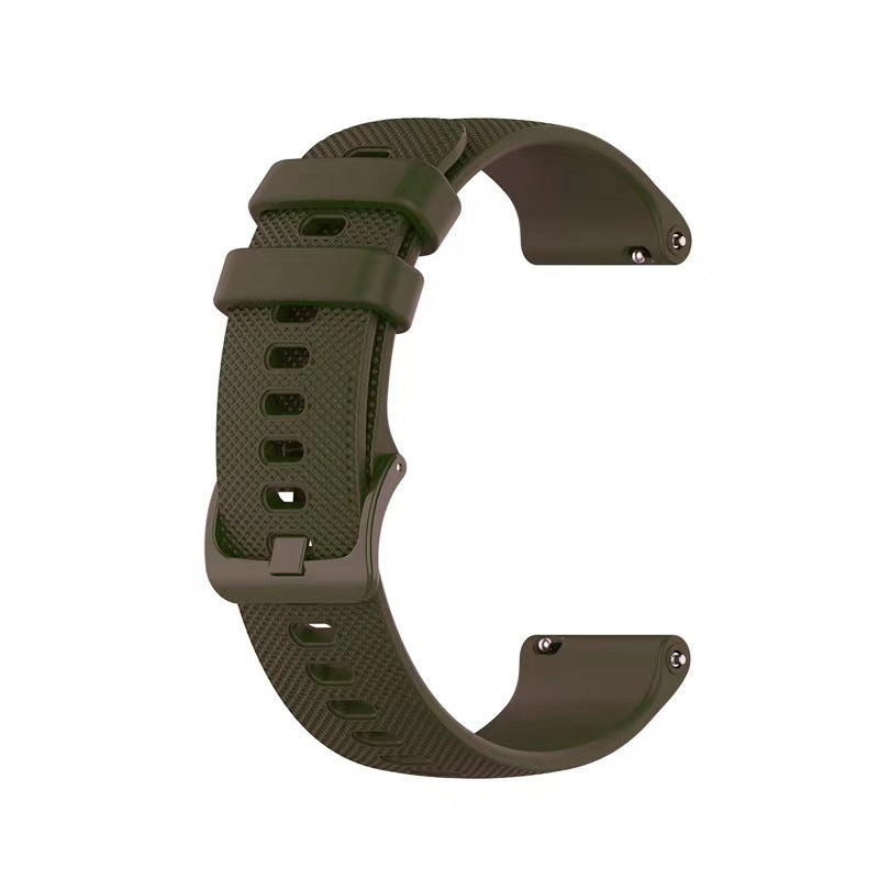 WatchMe - Silikonarmband Braun 20 mm