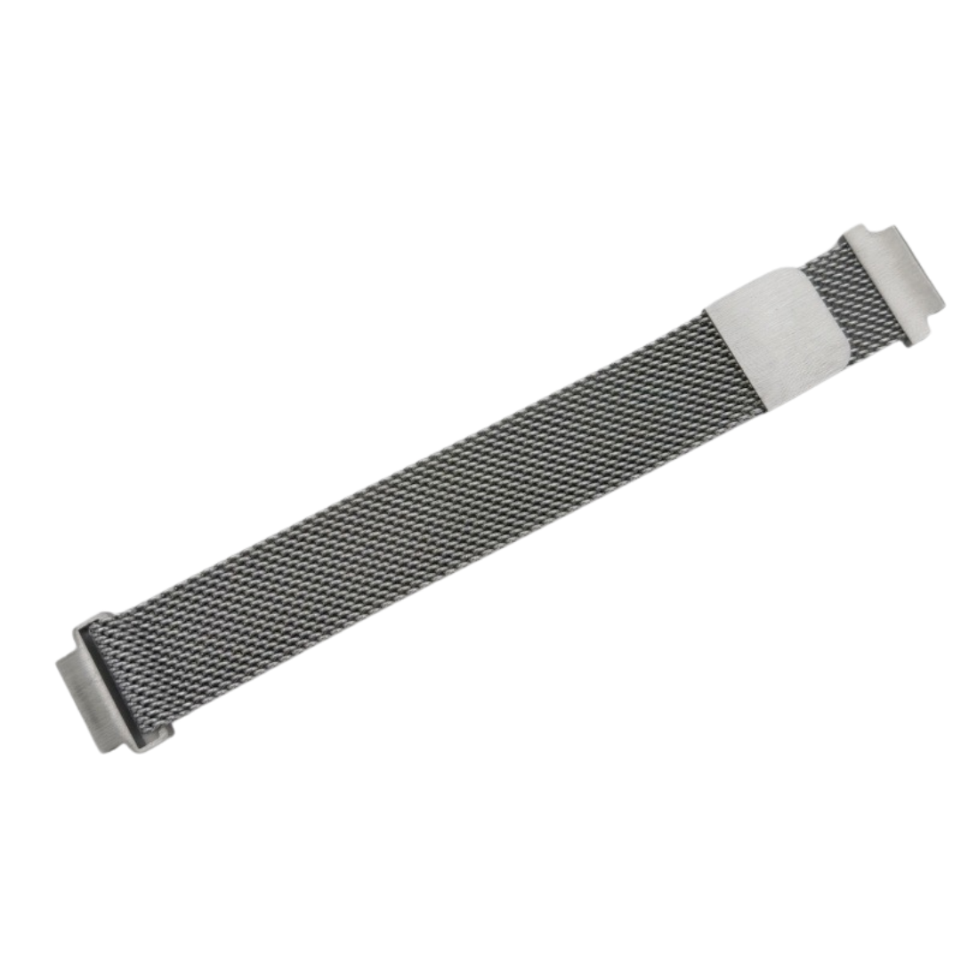 WatchMe - Mesharmband Silber 24 mm