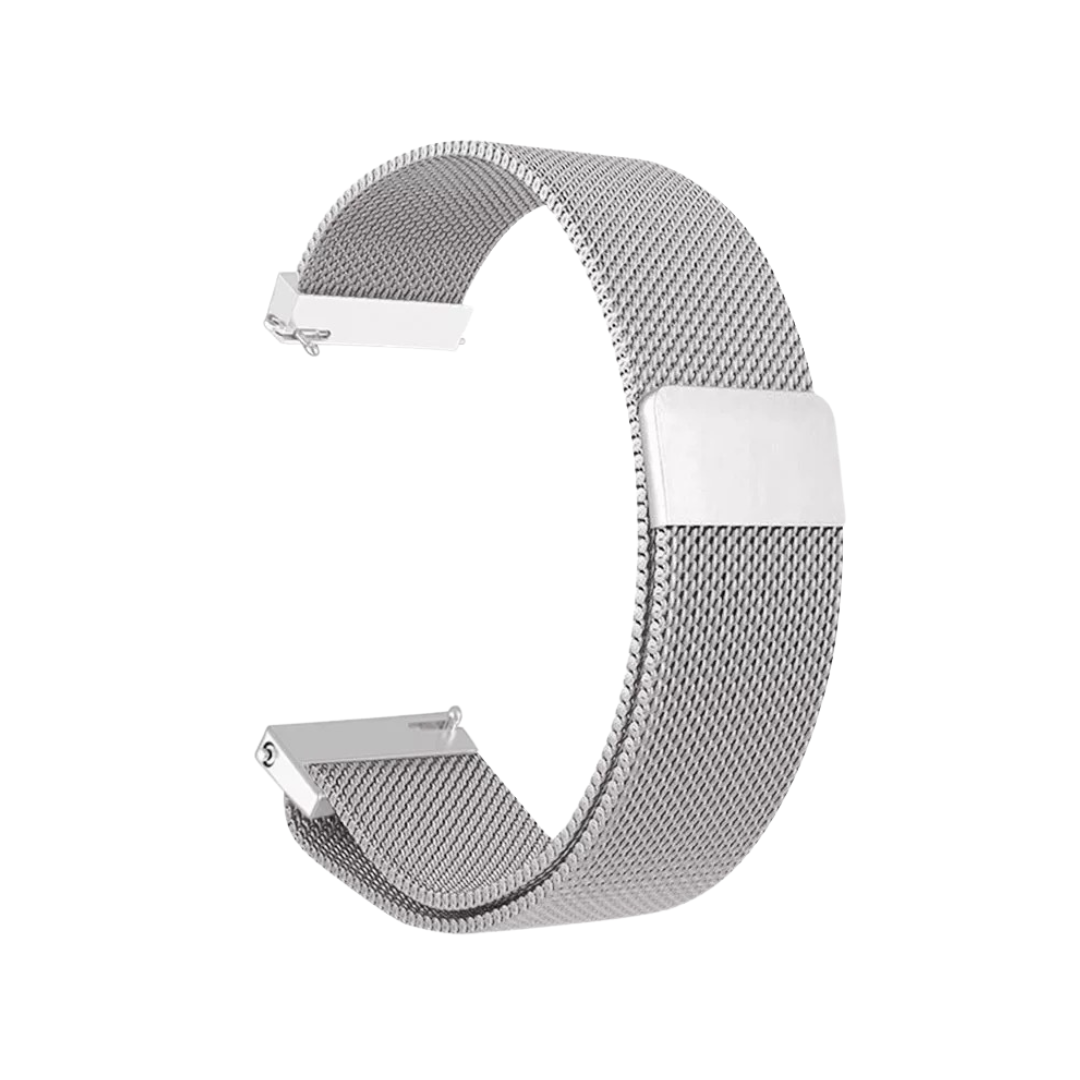 WatchMe - Mesharmband Silber 20 mm